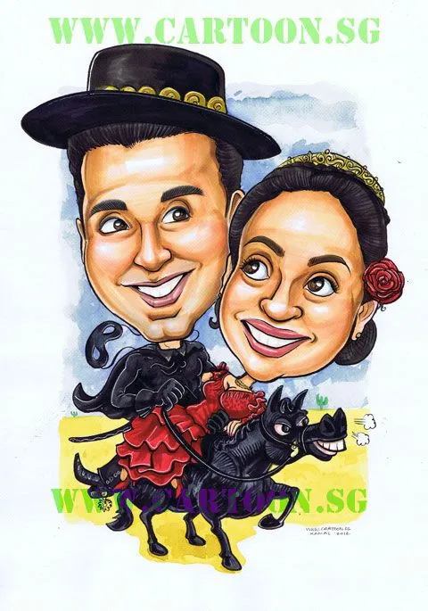 Zorro Got Married and Ordered a Wedding Caricature | Cartoon.SG ...