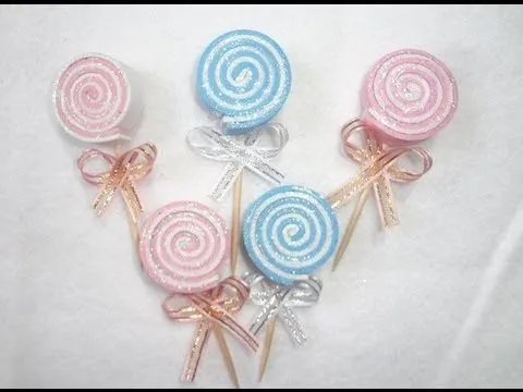 Paletas con fomi - Imagui