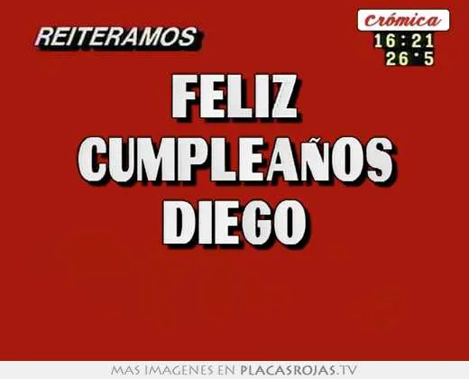 Feliz cumpleaños diego - Imagui