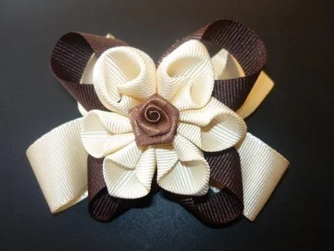DIY flores o moños en cintas paso a paso hair accessories No.060 ... DIY flores o moños en cintas paso a paso hair accessories No.060 ...