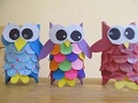 Manualidades para hacer un buho - Imagui