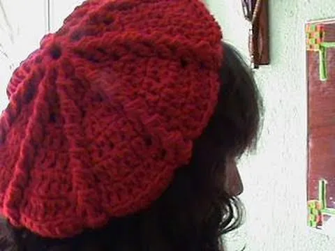 2 DE 3 COMO TEJER GORRO BOINA MEDIANA GANCHILLO CROCHET - YouTube