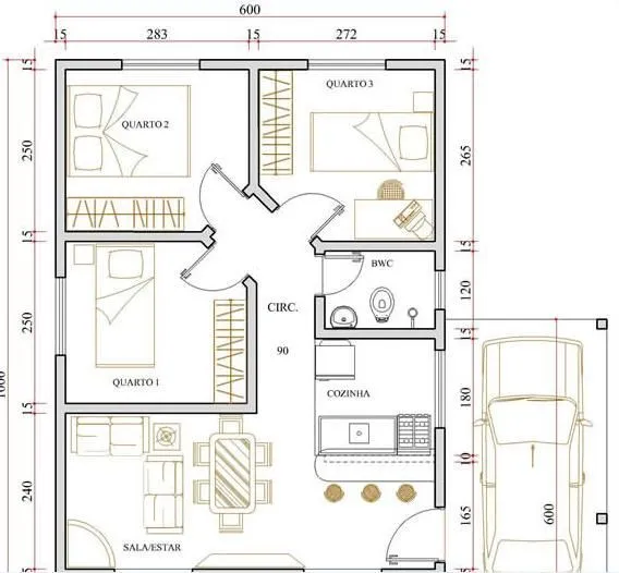 1.- Arq distribución on Pinterest | Floor Plans, House plans and ...