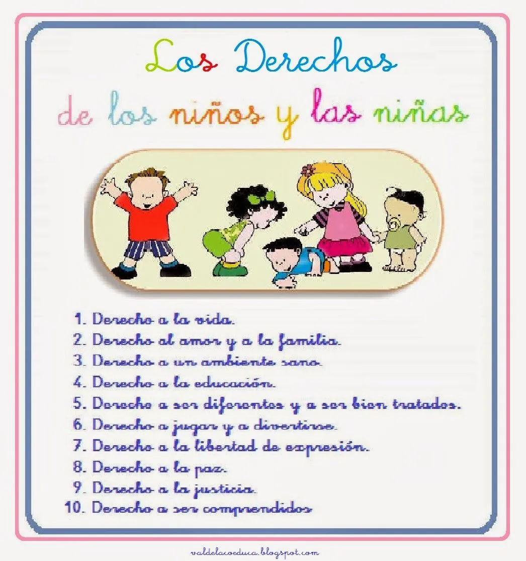 Los 10 derechos de los niños - Imagui
