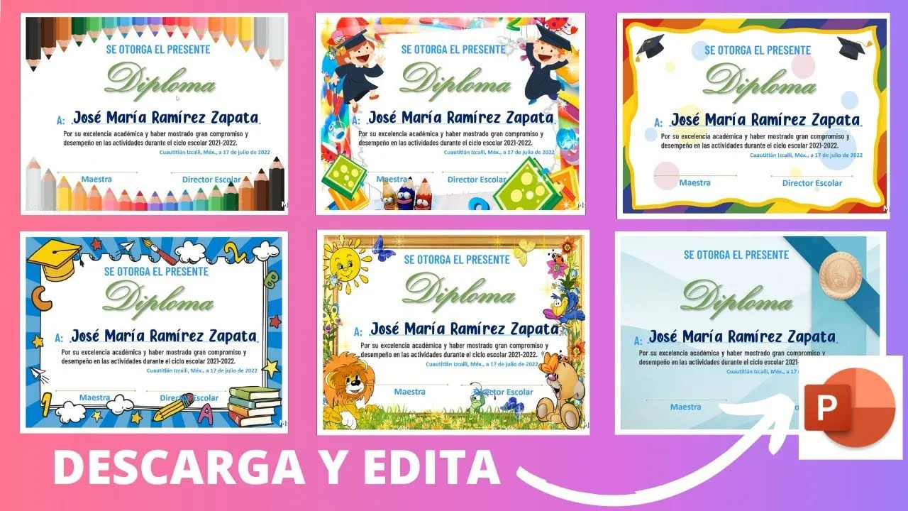 10 DIPLOMAS para descargar y editar | Apoyo al docente 10 DIPLOMAS para descargar y editar | Apoyo al docente