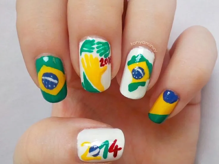 10 diseños de uñas para celebrar el Mundial 10 diseños de uñas para celebrar el Mundial