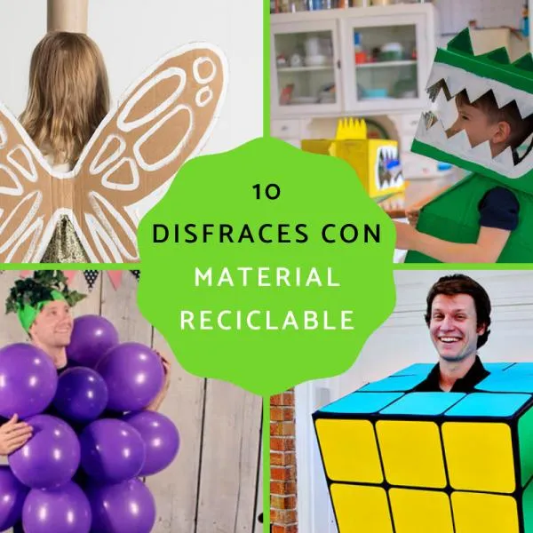 10 disfraces con material reciclado - ¡Ideas originales con FOTOS!