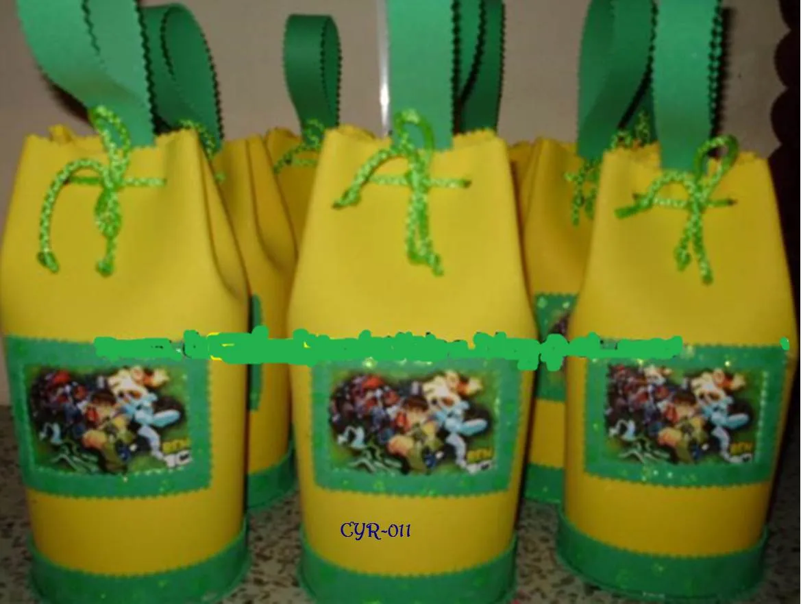 Dulcero Morralito Hecho De Foamy Ben 10 Se Pueden Hacer Del Color ...