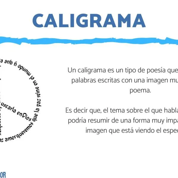 10 ejemplos de CALIGRAMAS - ideal para niños! 10 ejemplos de CALIGRAMAS - ideal para niños!