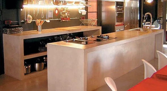 10 estilos de cocina con cemento alisado - Común - ESPACIO LIVING 10 estilos de cocina con cemento alisado - Común - ESPACIO LIVING