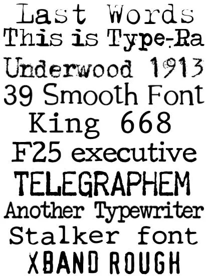 10 Fonts estilo maquina de escribir gratis | portafolio blog 10 Fonts estilo maquina de escribir gratis | portafolio blog