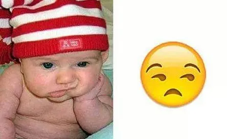 10 hermosas caritas de bebé idénticas a los emoticonos ¡Son ...