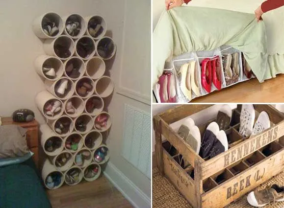 10 Ideas originales y prácticas para organizar los zapatos. | Mil ... 10 Ideas originales y prácticas para organizar los zapatos. | Mil ...