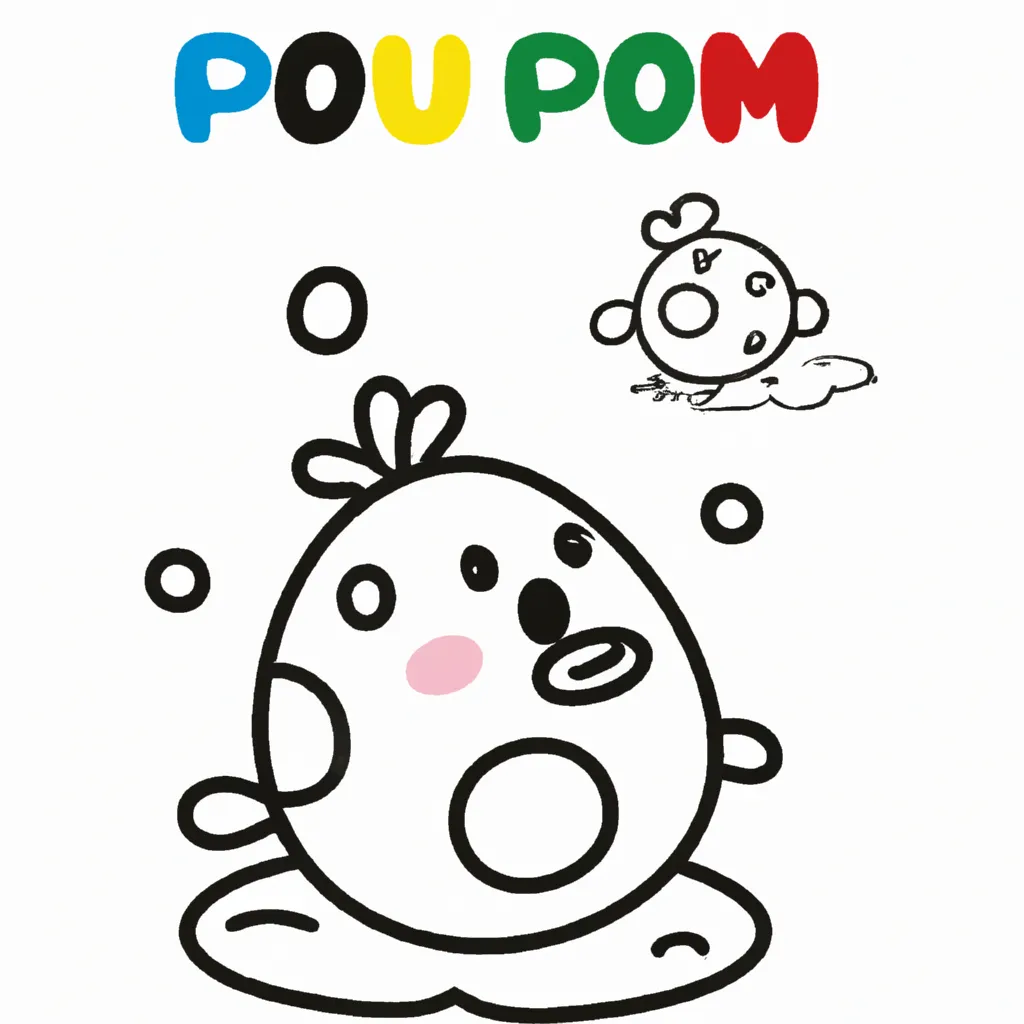 10 Incríveis Desenhos de Pou para Imprimir e Colorir 10 Incríveis Desenhos de Pou para Imprimir e Colorir