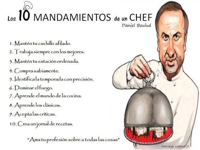 los 10 mandamiento de un chefs. | Frases | Pinterest | Chefs and Html los 10 mandamiento de un chefs. | Frases | Pinterest | Chefs and Html