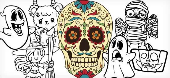 Los 10 mejores dibujos de Halloween para colorear - Dibujos.net