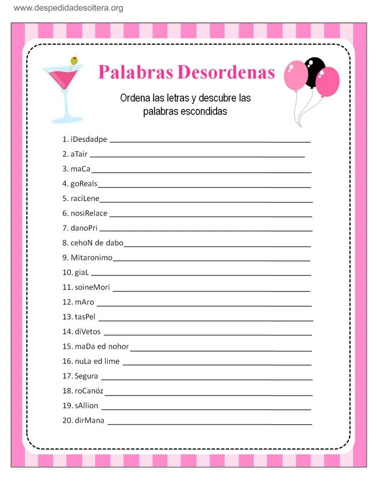 ▷ Los 10 Mejores Juegos de Despedida de Soltera para Imprimir gratis | Juegos despedida de soltera, Despedida de soltera ideas juegos, Despedia de soltera ▷ Los 10 Mejores Juegos de Despedida de Soltera para Imprimir gratis | Juegos despedida de soltera, Despedida de soltera ideas juegos, Despedia de soltera