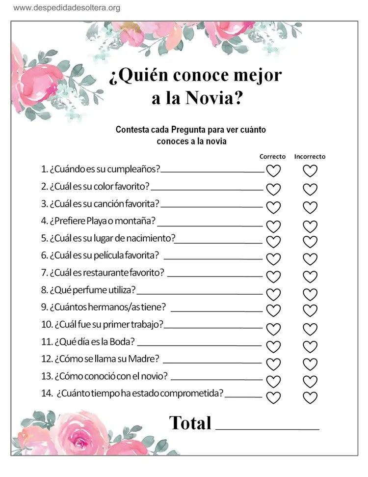 ▷ Los 10 Mejores Juegos de Despedida de Soltera para Imprimir gratis ▷ Los 10 Mejores Juegos de Despedida de Soltera para Imprimir gratis