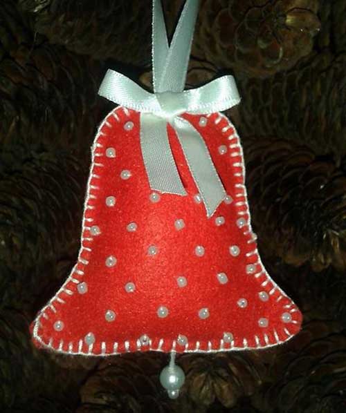 10 Modelos de Campanas Navideñas Hechas en Fieltro con Molde para Imprimir 10 Modelos de Campanas Navideñas Hechas en Fieltro con Molde para Imprimir