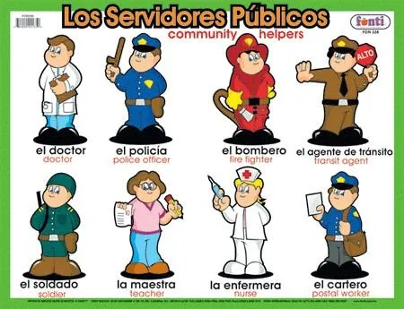 10 oficios y 10 profesiones en inglés y español - Imagui