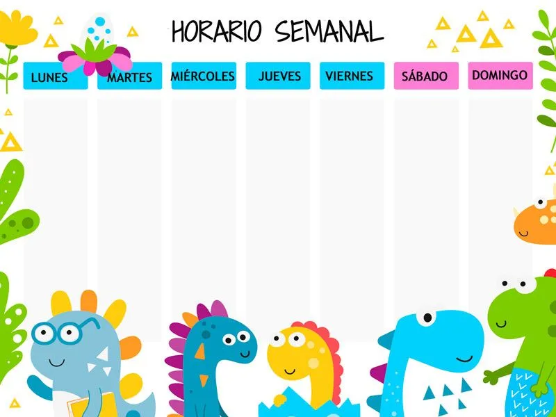 10 originales horarios semanales infantiles para imprimir y organizar las tareas 10 originales horarios semanales infantiles para imprimir y organizar las tareas