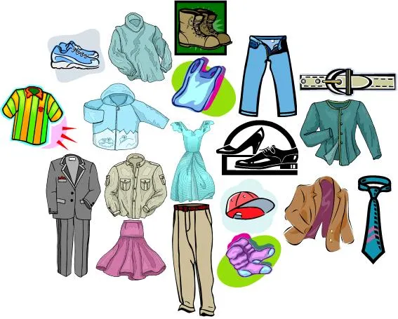 Ropa en ingles con imagenes - Imagui