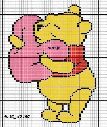 10 Schemi a Punto Croce – Winnie the Pooh