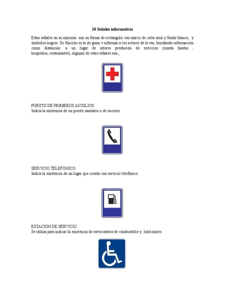 10 Señales Informativas | PDF | Semáforo | Aeropuerto 10 Señales Informativas | PDF | Semáforo | Aeropuerto