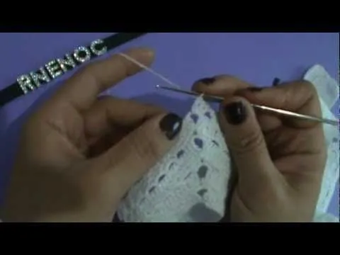 4 DE 10 COMO TEJER TORERA CHALECO PUNTO HOJUELA GANCHILLO CROCHET ...