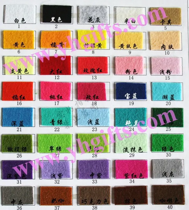 10 unids/lote. grandes hojas de fieltro, láminas de tela ...