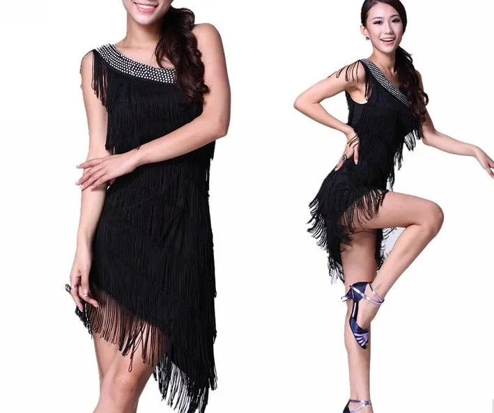10 unids/lote 6 mujeres del Color con flecos hombro Dancewear ... 10 unids/lote 6 mujeres del Color con flecos hombro Dancewear ...