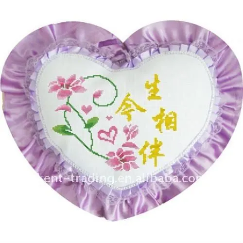 100% algodón de moda de moda en forma de corazón bordado funda de ...