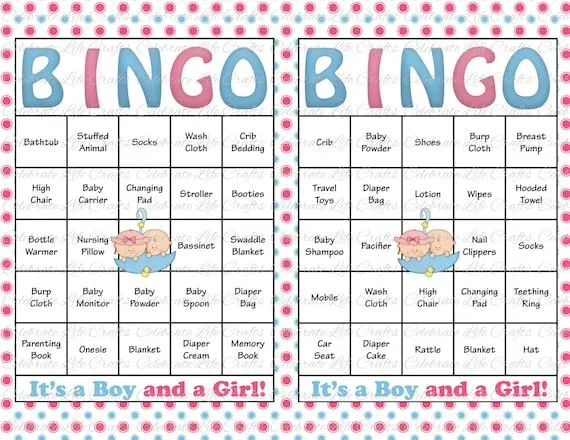 100 bebé ducha Bingo tarjetas imprimible por CelebrateLifeCrafts 100 bebé ducha Bingo tarjetas imprimible por CelebrateLifeCrafts