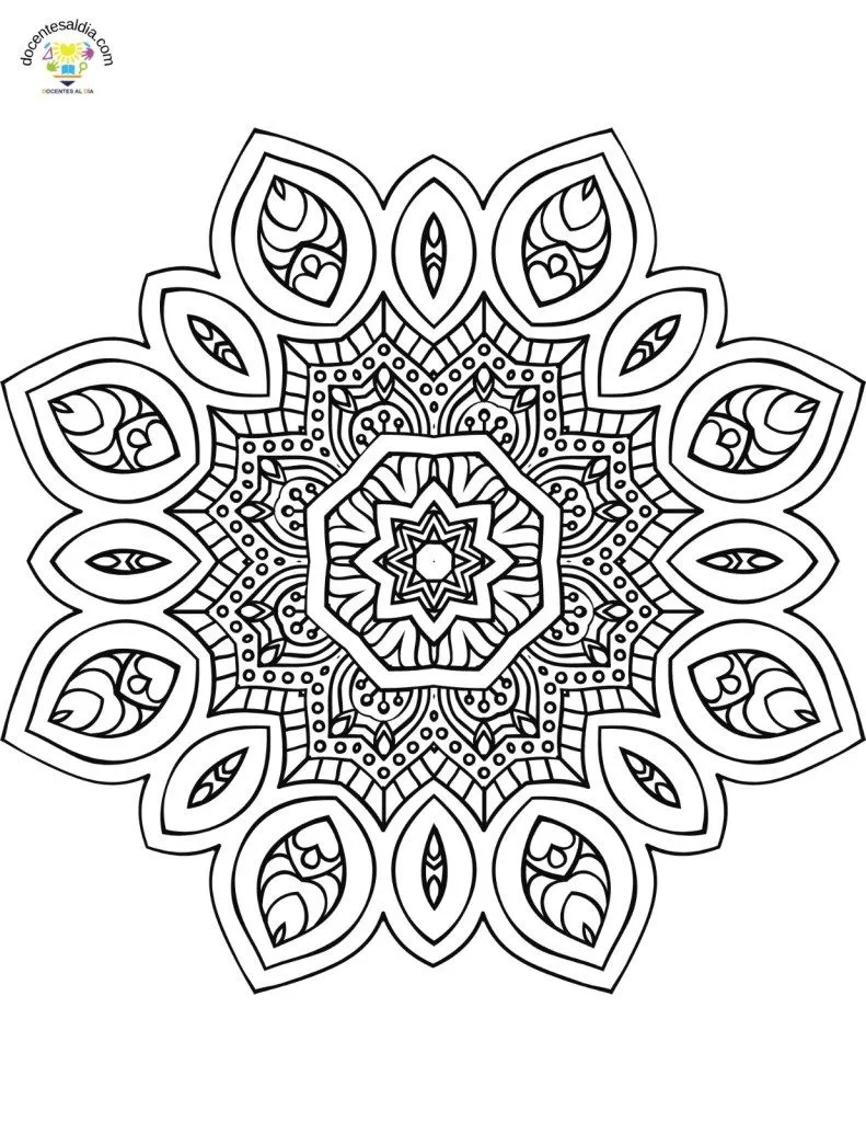 100 dibujos de mandalas para colorear