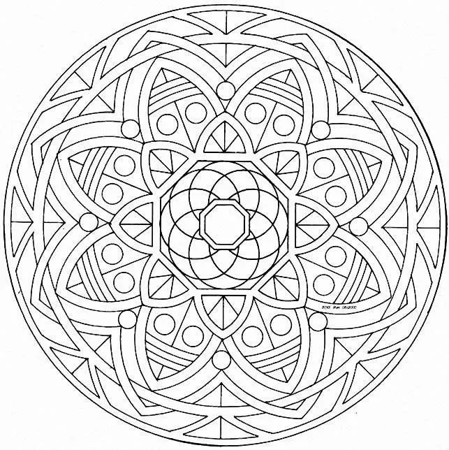 100 mandalas abstractos y figurativos para colorear | Colorear ...