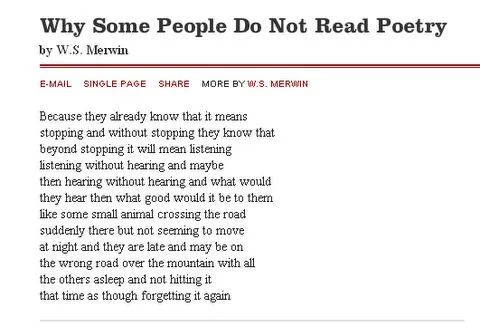 100 volando: Por qué alguna gente no lee poesía ( 100 volando: Por qué alguna gente no lee poesía (