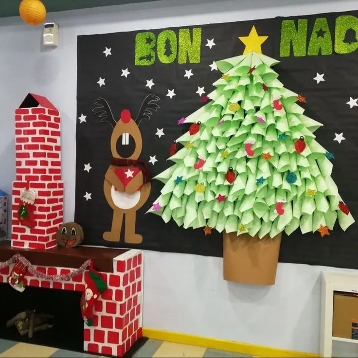 101 ideas para decorar la puerta de tu clase o salón en Navidad - Imagenes  Educativas | Periodico mural de navidad, Carteleras de navidad, Puerta de  navidad