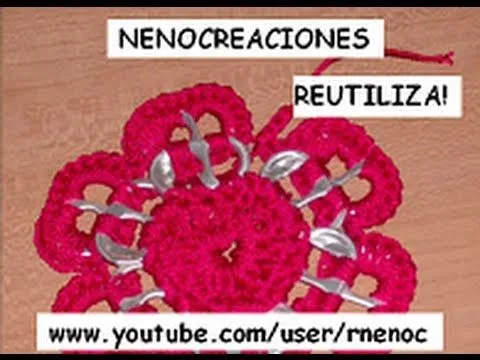 1.026 COMO HACER UNA ESTRELLA/FLOR CON ARILLOS DE LATA GANCHILLO ... 1.026 COMO HACER UNA ESTRELLA/FLOR CON ARILLOS DE LATA GANCHILLO ...