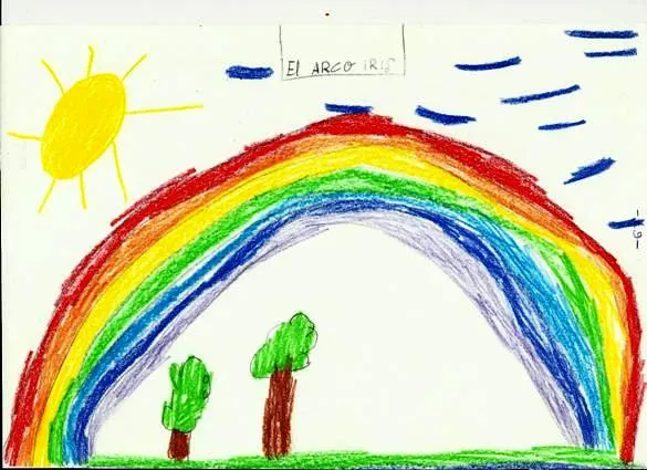 DIBUJOS POR TEMAS. El arco iris.
