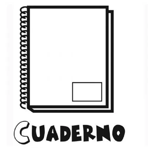 Dibujo para imprimir y pintar de un cuaderno - Dibujos para ...