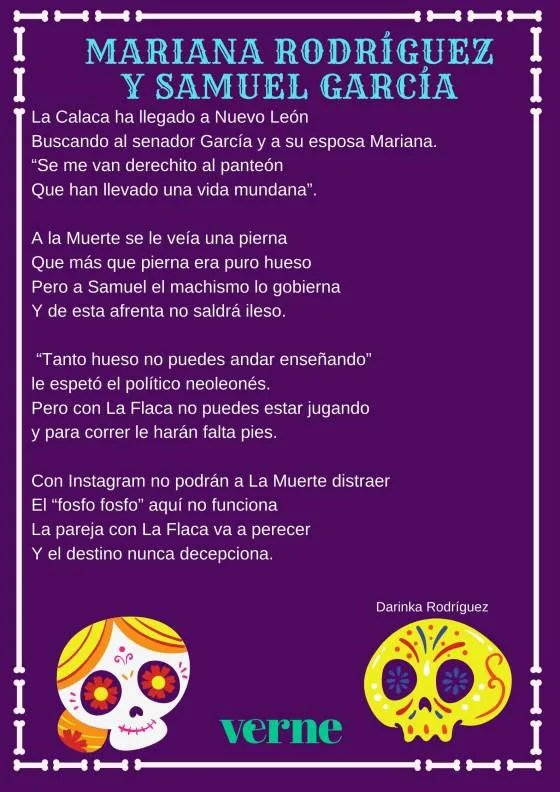 11 calaveritas literarias a los personajes mexicanos de 2020 | Verne México EL PAÍS 11 calaveritas literarias a los personajes mexicanos de 2020 | Verne México EL PAÍS
