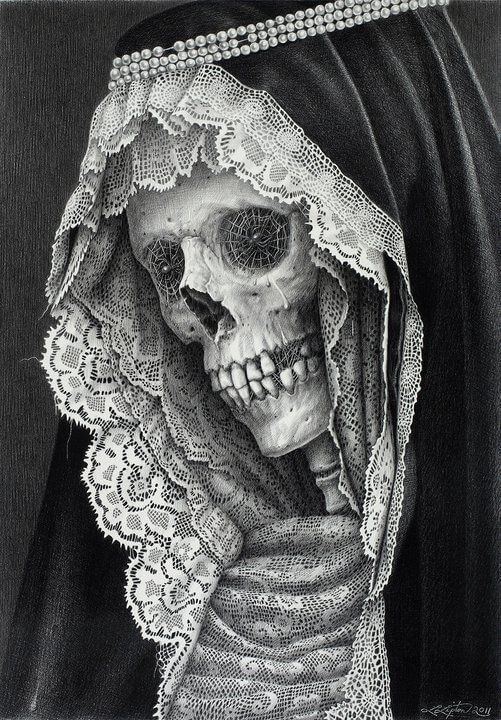 11 dibujos a lápiz de la santa muerte | Dibujos a lapiz