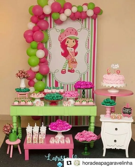 11 ideas de Rosita fresita party | cumpleaños de frutillita, fresita, fiesta  de strawberry shortcake