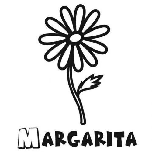 Dibujo de una margarita para pintar - Dibujos para colorear de ...