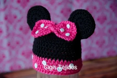 12 Bonitos gorros tejidos de Minnie mouse | Gorros tejidos 12 Bonitos gorros tejidos de Minnie mouse | Gorros tejidos