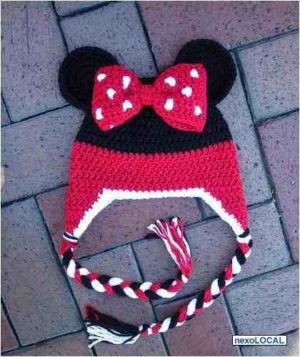 12 Bonitos gorros tejidos de Minnie mouse | Gorros tejidos