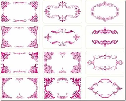 12 marcos decorativos en formato vectorial 12 marcos decorativos en formato vectorial