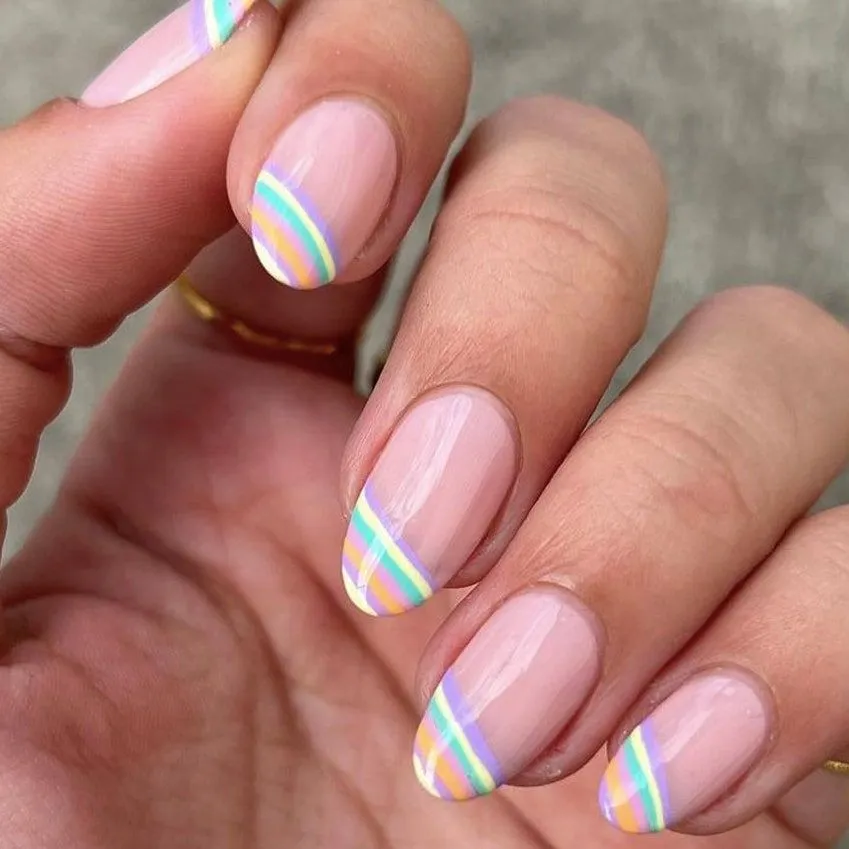 12 uñas francesas en color pastel para las amantes de los manis lindos | Glamour 12 uñas francesas en color pastel para las amantes de los manis lindos | Glamour