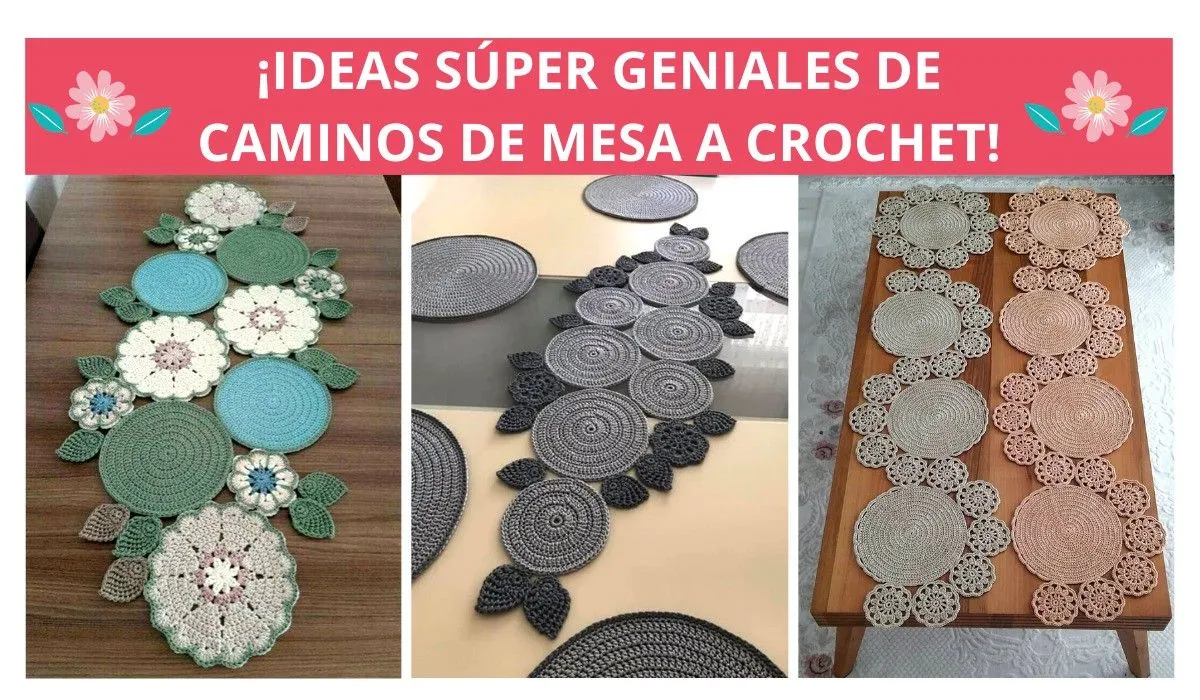 13 Ideas De Caminos De Mesa Tejidos A Crochet! - Manualidades eli 13 Ideas De Caminos De Mesa Tejidos A Crochet! - Manualidades eli