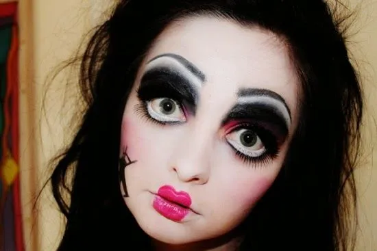 13 Maquillajes de muñeca diabolica para Halloween